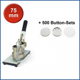 Buttonmaschine Typ 900 für 75 mm Buttons inkl. 500 Rohlinge