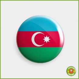Flagge Aserbaidschan Button
