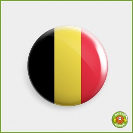 Flagge Belgien Button