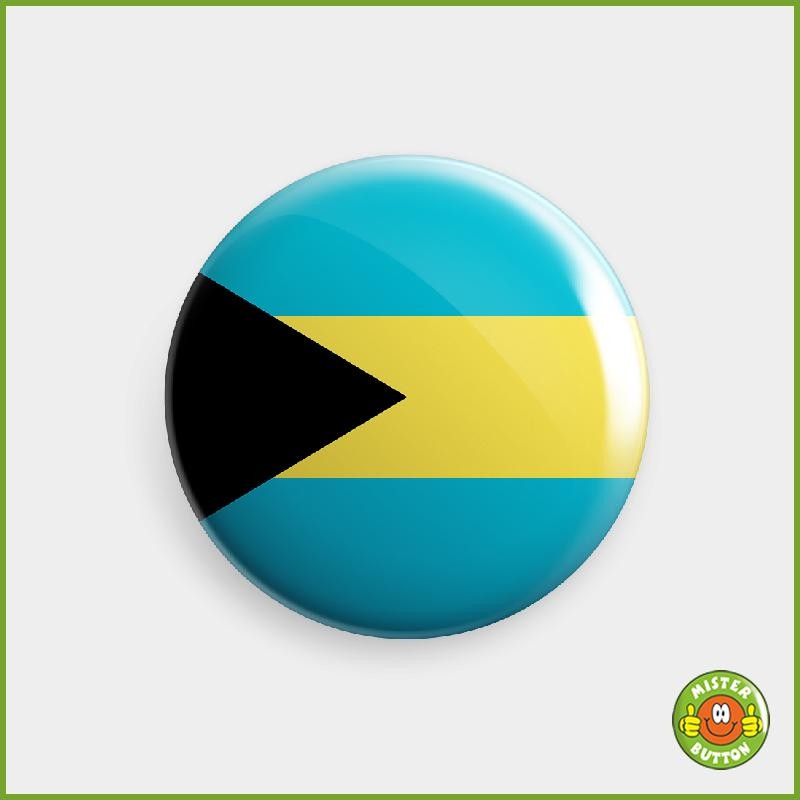 Flagge Bahamas Button