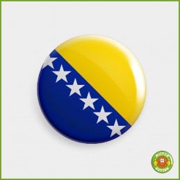 Flagge Bosnien und Herzegowina Button