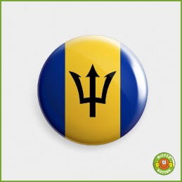 Flagge Barbados Button