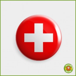 Flagge Schweiz Button