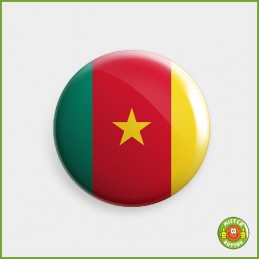 Flagge Kamerun Button
