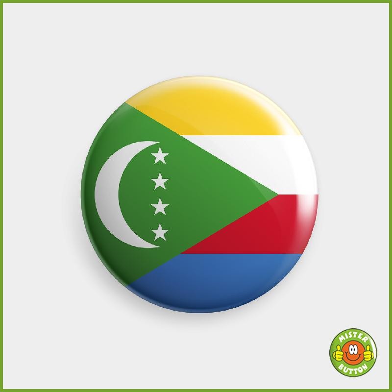 Flagge Komoren Button