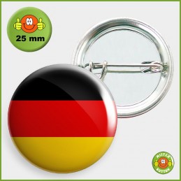 Flagge Deutschland Button 25mm mit Sicherheitsnadel