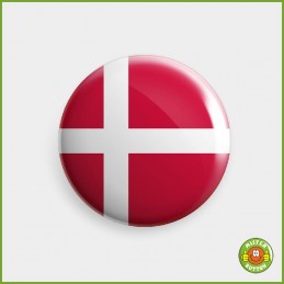 Flagge Dänemark Button