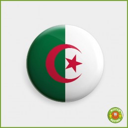 Flagge Algerien Button