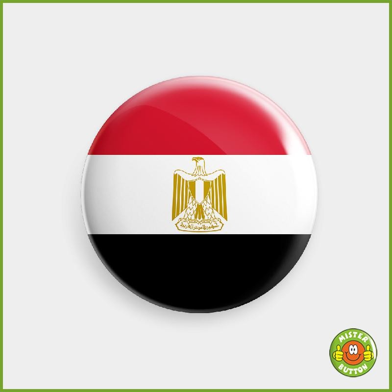 Flagge Aegypten Button