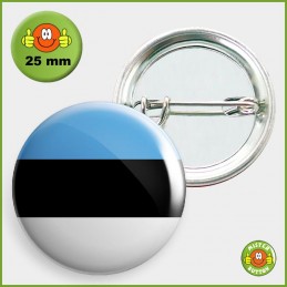 Flagge Estland Button 25mm mit Sicherheitsnadel