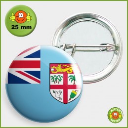 Flagge Fidschi Button 25mm mit Sicherheitsnadel