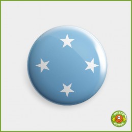 Flagge Mikronesien Button