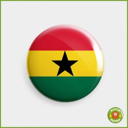 Flagge Ghana Button