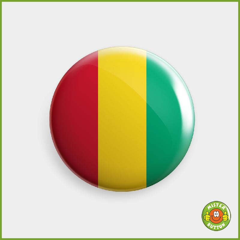 Flagge Guinea Button