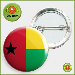 Flagge Guinea-Bissau Button 25mm mit Sicherheitsnadel