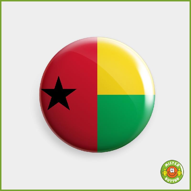 Flagge Guinea-Bissau Button