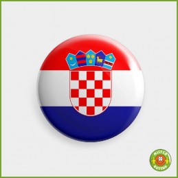 Flagge Kroatien Button