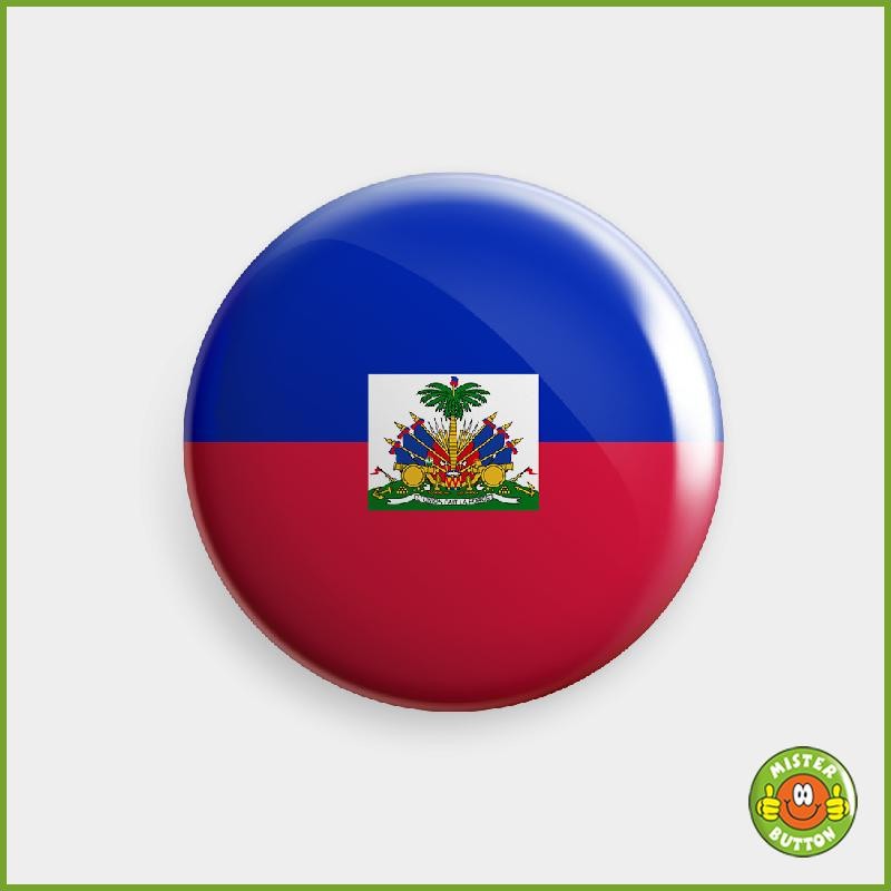 Flagge Haiti Button