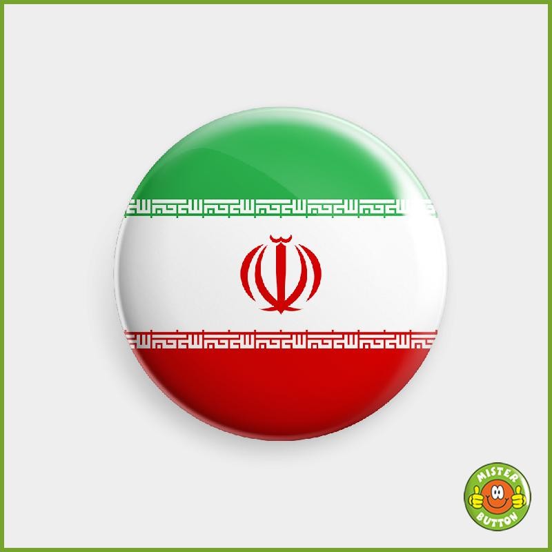 Flagge Iran Button