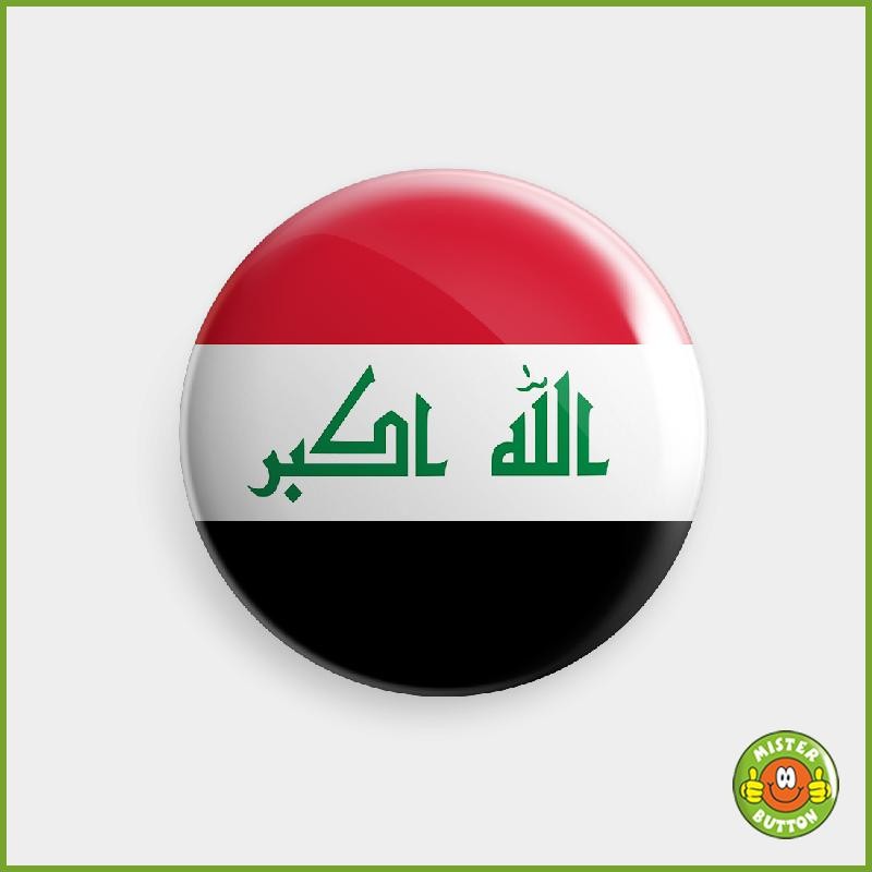 Flagge Irak Button
