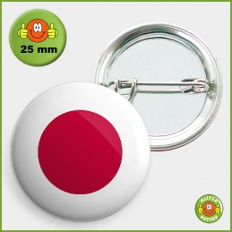 Flagge Japan Button 25mm mit Sicherheitsnadel