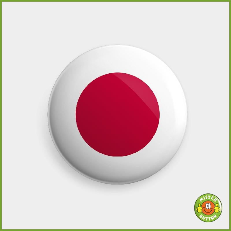 Flagge Japan Button