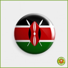 Flagge Kenia Button