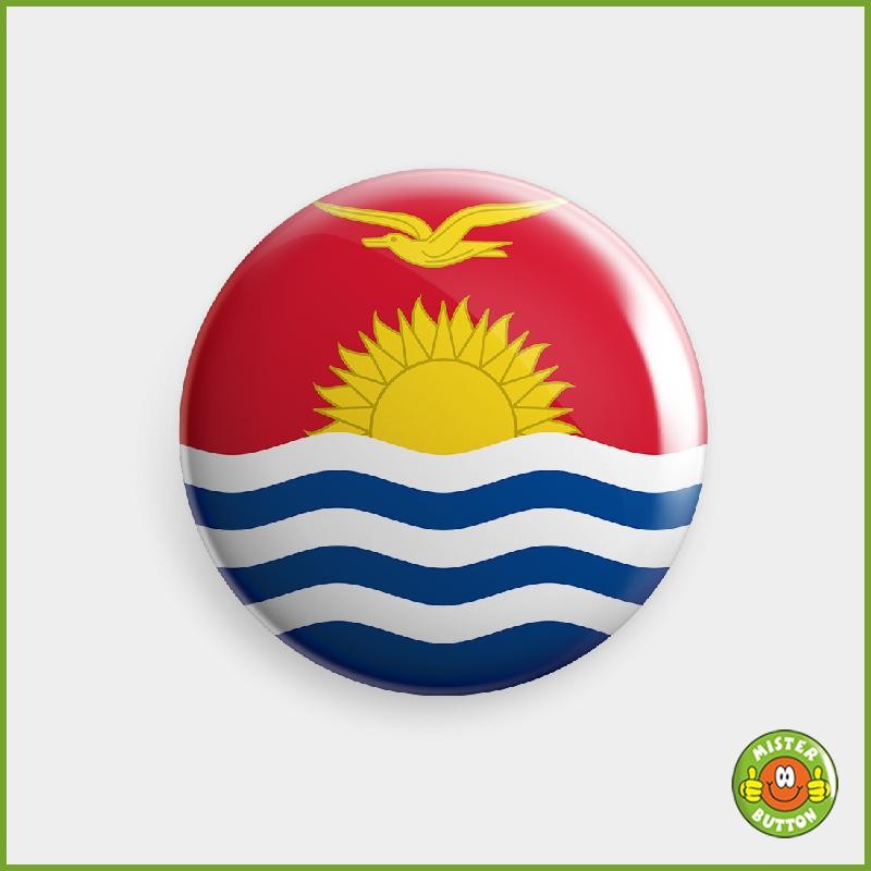 Flagge Kiribati Button