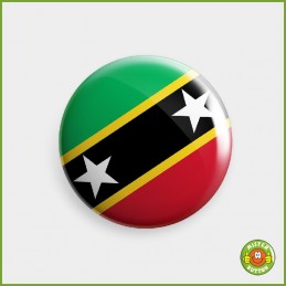 Flagge St. Kitts und Nevis Button