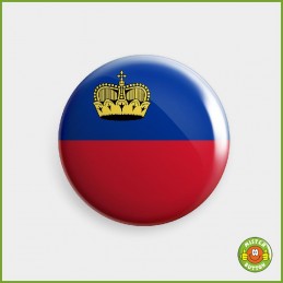 Flagge Liechtenstein Button