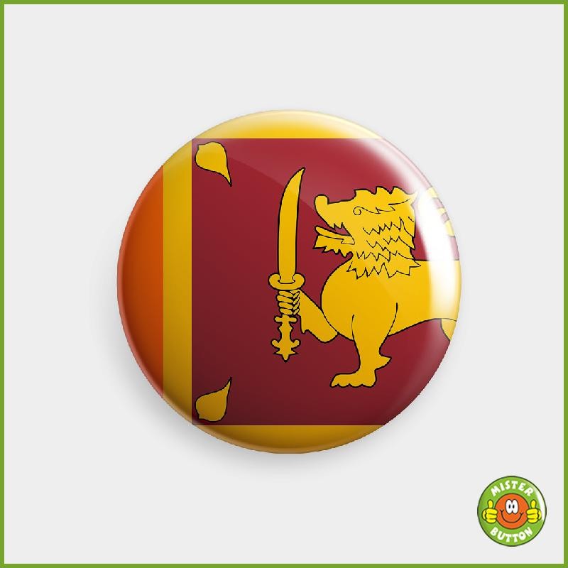 Flagge Sri Lanka Button