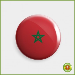 Flagge Marokko Button
