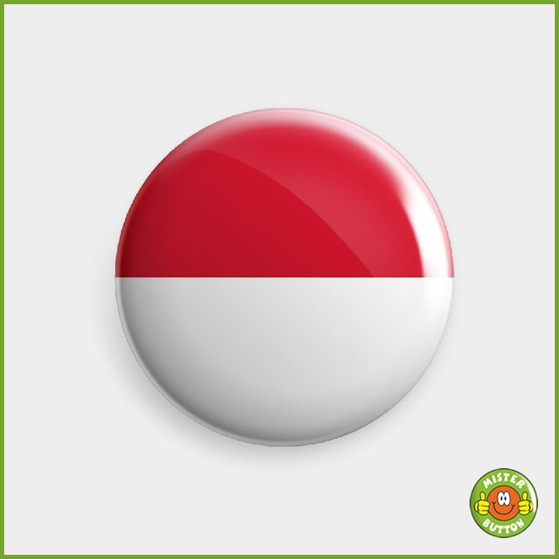 Flagge Monaco Button
