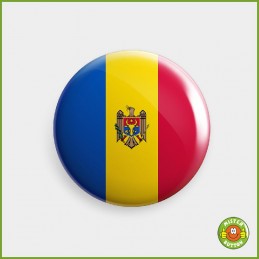Flagge Moldawien Button
