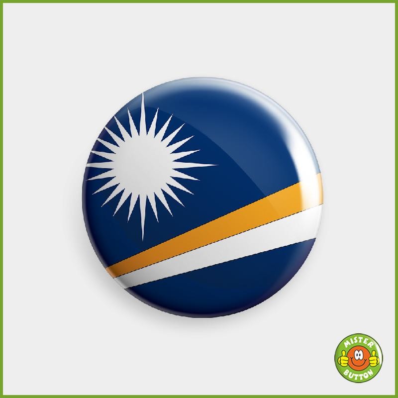 Flagge Marshallinseln Button