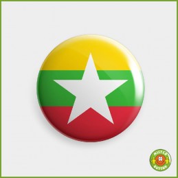 Flagge Myanmar Button