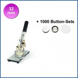 Buttonmaschine Typ 900 für 32 mm Buttons inkl. 1000 Rohlinge