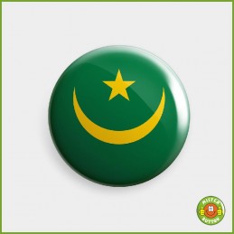 Flagge Mauretanien Button