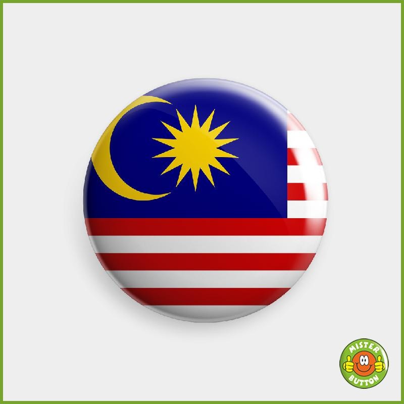Flagge Malaysia Button