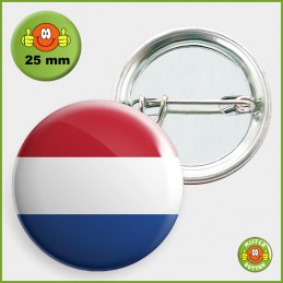Flagge Niederlande Button 25mm mit Sicherheitsnadel