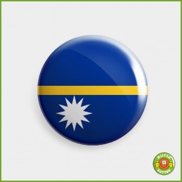 Flagge Nauru Button