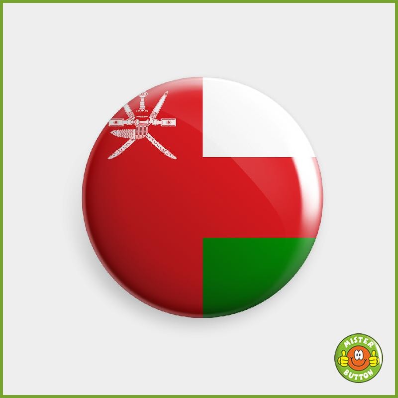 Flagge Oman Button