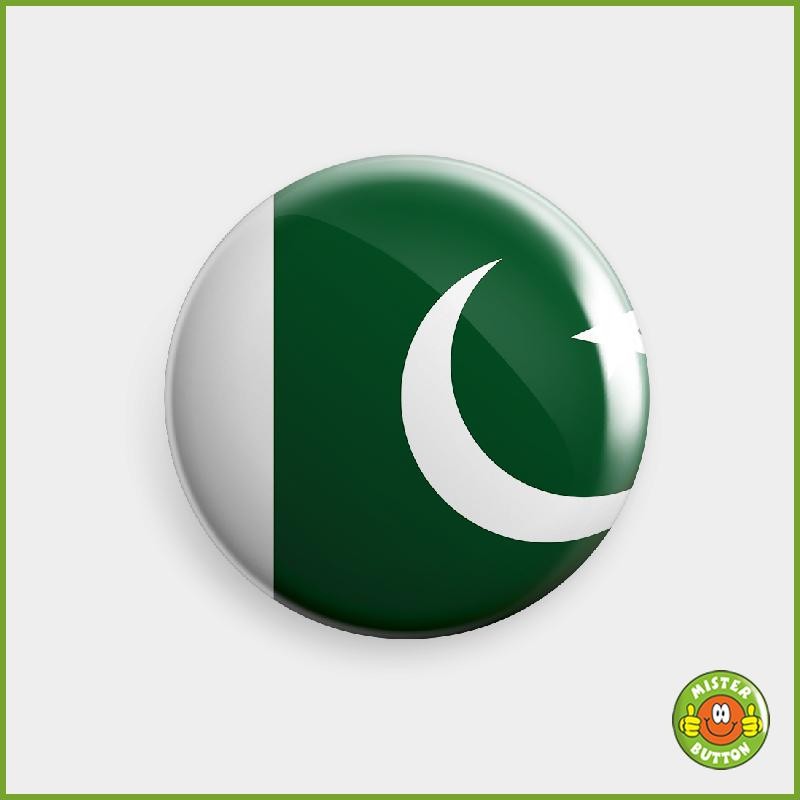 Flagge Pakistan Button