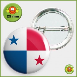 Flagge Panama Button 25mm mit Sicherheitsnadel