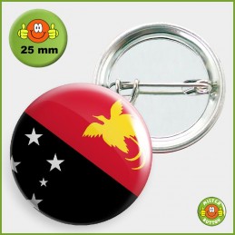 Flagge Papua-Neuguinea Button 25mm mit Sicherheitsnadel