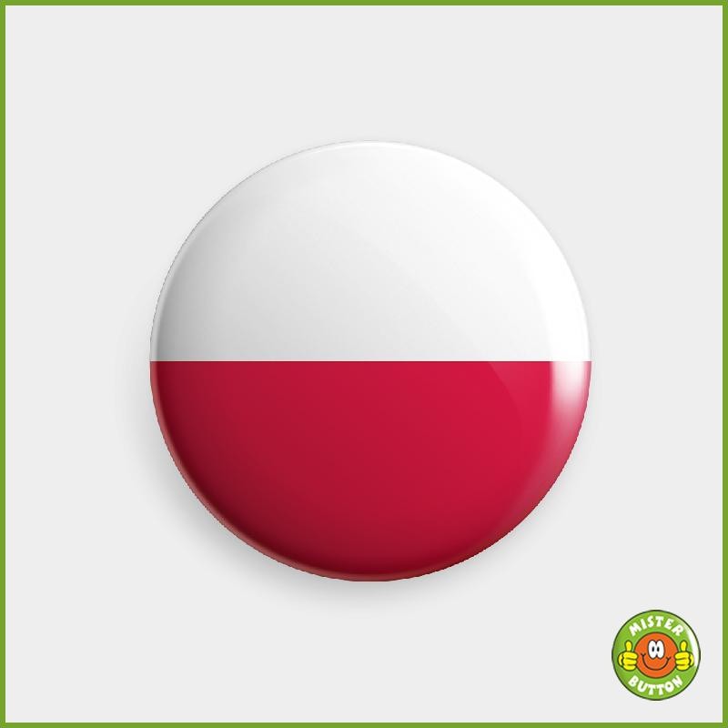 Flagge Polen Button