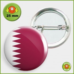 Flagge Katar Button 25mm mit Sicherheitsnadel