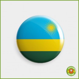 Flagge Ruanda Button