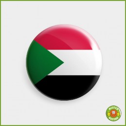 Flagge Sudan Button