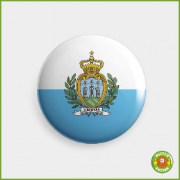 Flagge San Marino Button